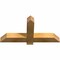 Ekena Millwork Eugene Rough Sawn Timber Gable Bracket, Western Red Cedar, 36"W x 18"H x 4"D x 4"F, 12/12 Pitch GBW036X18X0404EUG00RWR - alternate 2